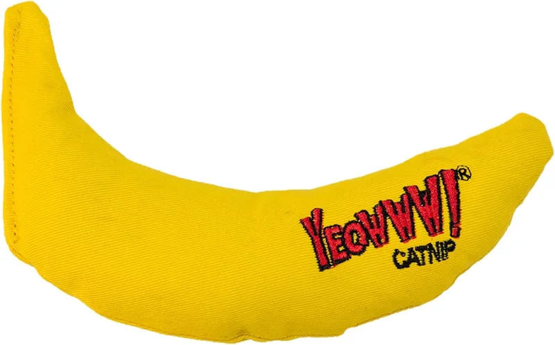 Catnip Banana Toy - Yellow