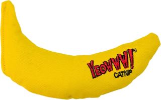 Catnip Banana Toy - Yellow