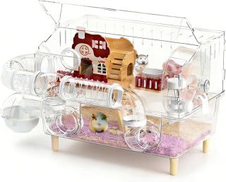 Small Hamster Cage - 360° View, Tubes